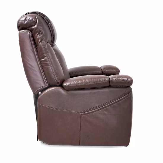 Custom Designer Sofa Chair with Power Recliner &amp; Adjustable Headrest &amp; Cupholder
