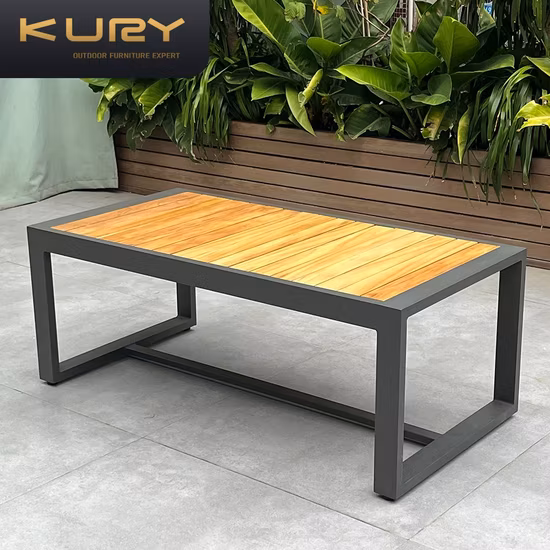 Plastic Wood Aluminum Frame Sofa Furniture Garden Outdoor Balcony Sofa