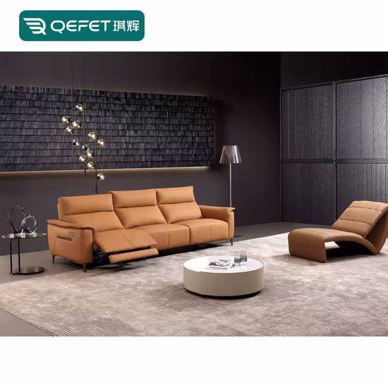 Leisure Home Office Living Room Furniture Modern Fabric Leather Office Sofa